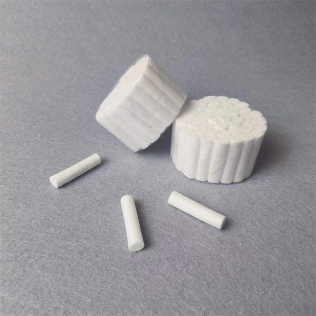 Braided dental cotton roll, various sizes