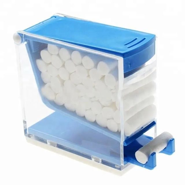 Braided dental cotton roll, white