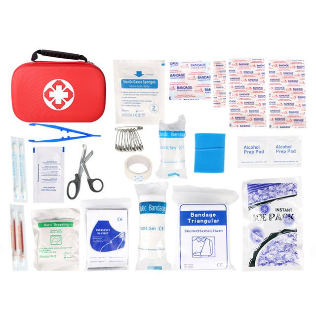 First aid kit bag, 284 pieces