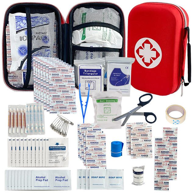 Compact camping first aid kit