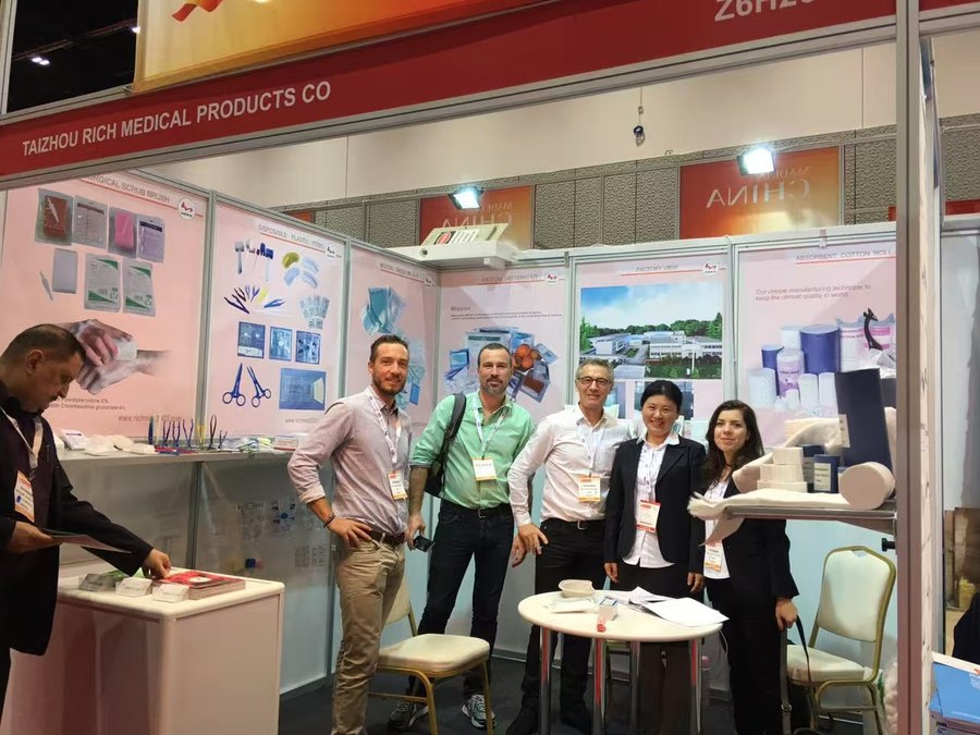 Rich Medical stand at a medical trade fair